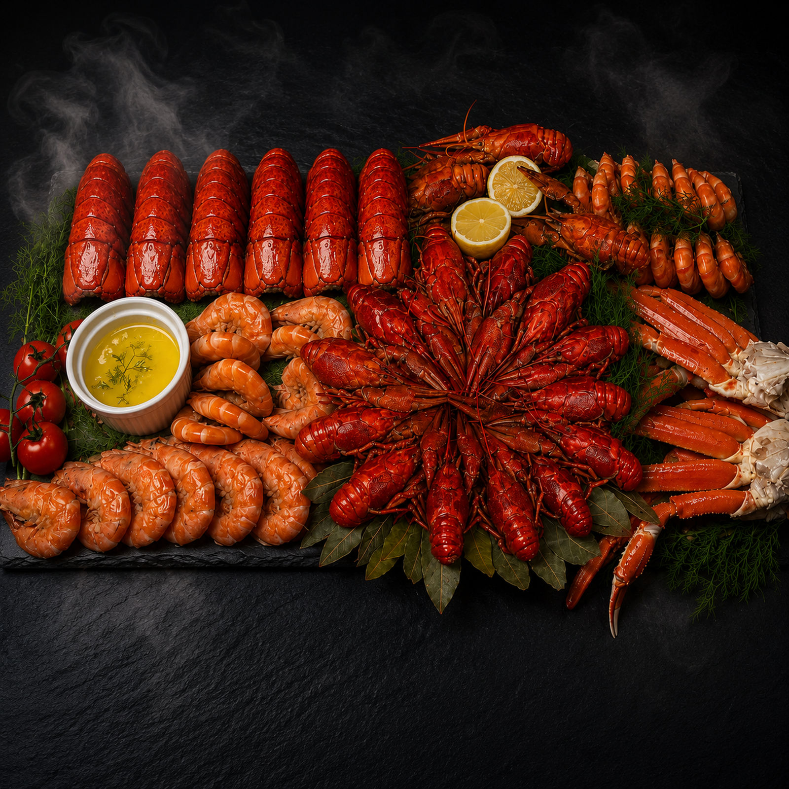 Set for 6 with Crawfish