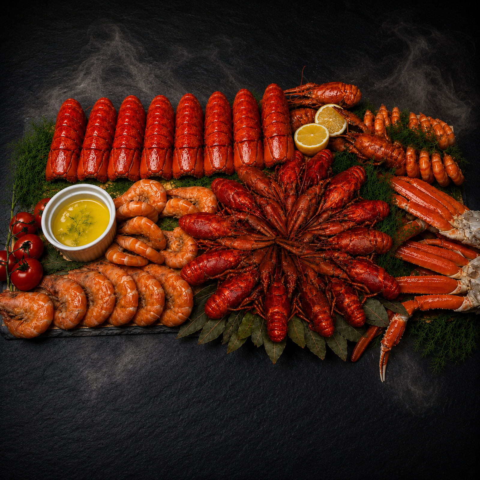 Set for 8 with Crawfish